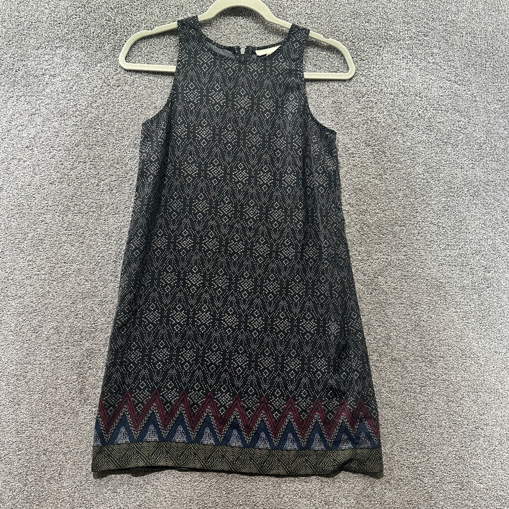 Staring at Stars Mini Shift Dress Women XS Geometric Lightweight‎ Polyester Boho